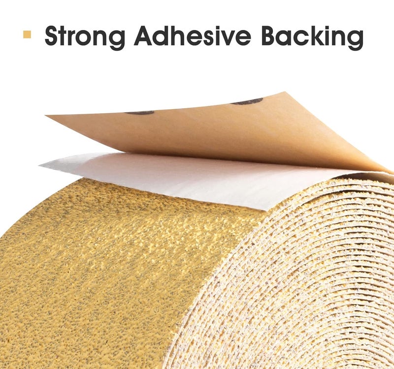 S SATC 220 Grit PSA Longboard Sandpaper 20 Yard Long Continuous Roll, 2-3/4" Wide Self Adhesive Stickyback Sanding Sheets for Automotive, Hand Sanding Blocks,Woodworking, Metal, Plastic - Image 5
